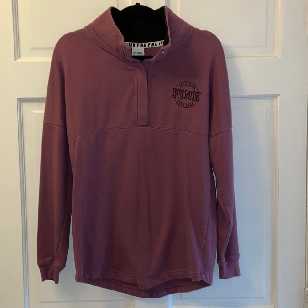 Victoria’s Secret Pink 1/2 Snap Sweatshirt